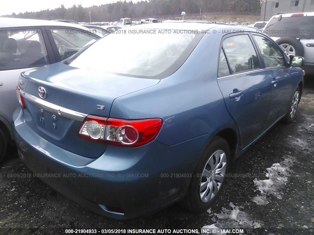 5YFBU4EE7DP075217 - 2013 TOYOTA COROLLA S/LE BLUE photo 4