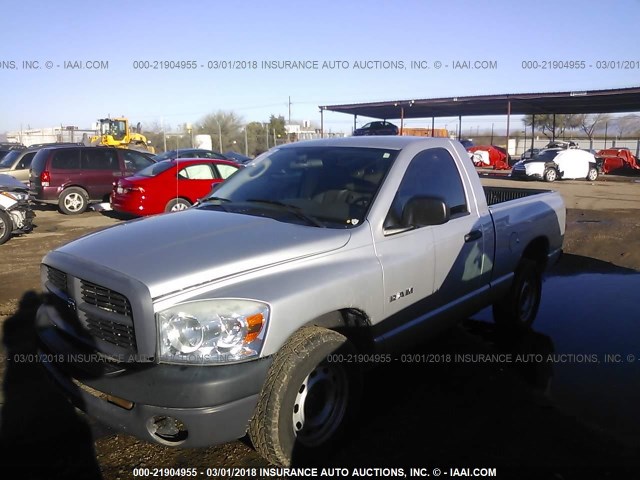 1D7HA16K18J201271 - 2008 DODGE RAM 1500 ST SILVER photo 2