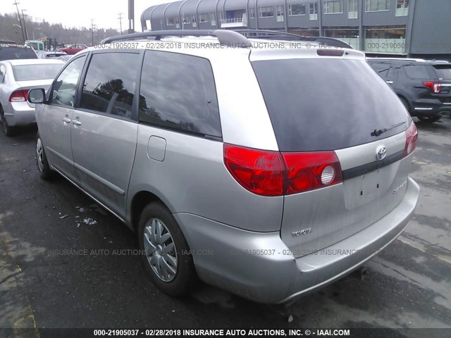 5TDZK23CX9S234921 - 2009 TOYOTA SIENNA CE/LE SILVER photo 3