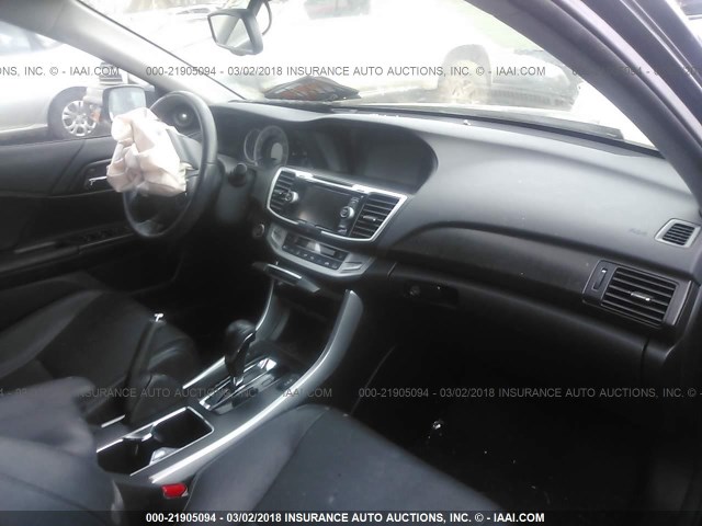 1HGCR3F88EA000039 - 2014 HONDA ACCORD EXL BLACK photo 5