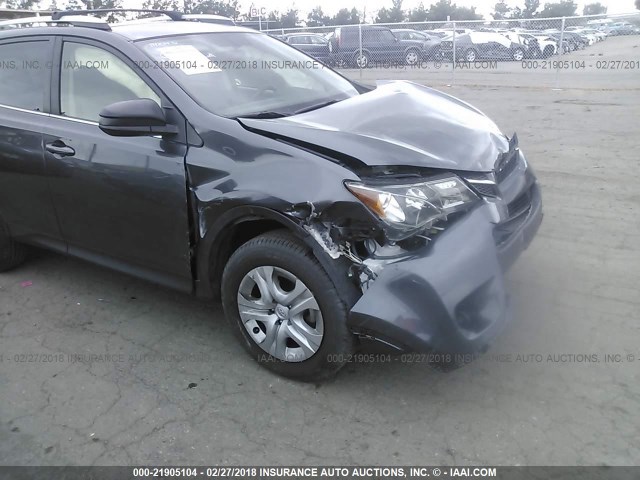 JTMZFREV0EJ009006 - 2014 TOYOTA RAV4 LE GRAY photo 6