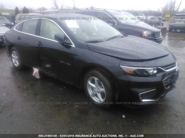 1G1ZB5ST9HF208692 - 2017 CHEVROLET MALIBU LS შავი ფოტო 1