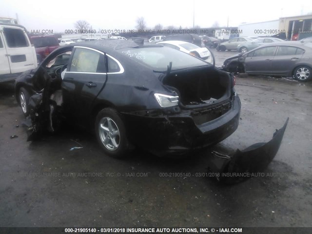 1G1ZB5ST9HF208692 - 2017 CHEVROLET MALIBU LS შავი ფოტო 3