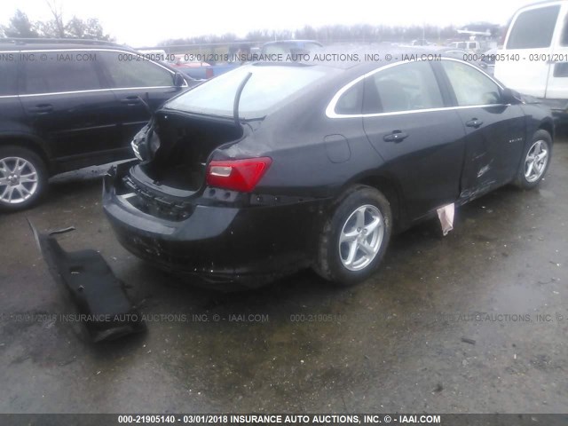 1G1ZB5ST9HF208692 - 2017 CHEVROLET MALIBU LS შავი ფოტო 4