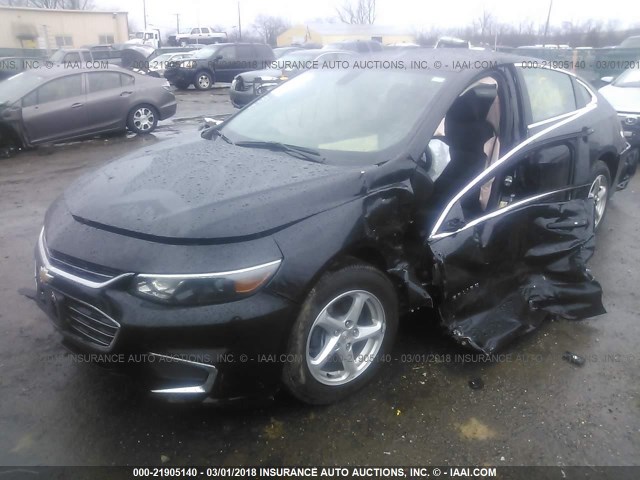 1G1ZB5ST9HF208692 - 2017 CHEVROLET MALIBU LS შავი ფოტო 6