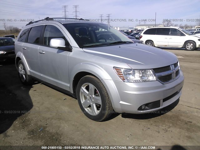 3D4PH5FV4AT265406 - 2010 DODGE JOURNEY SXT SILVER photo 1