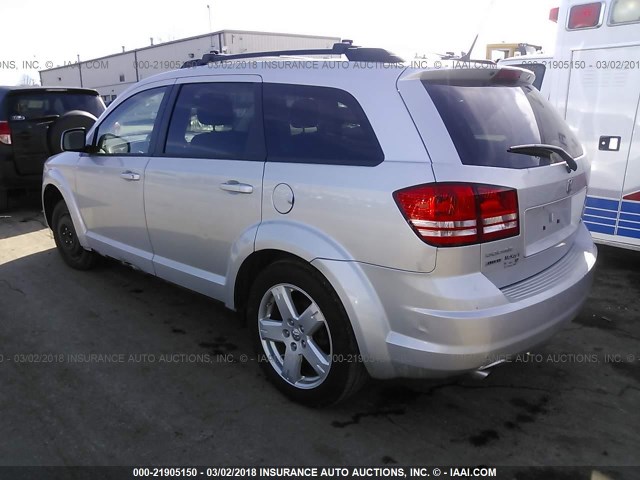 3D4PH5FV4AT265406 - 2010 DODGE JOURNEY SXT SILVER photo 3