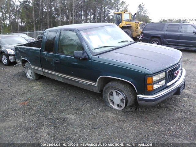 2GTEC19R5V1507413 - 1997 GMC SIERRA C1500 GREEN photo 1