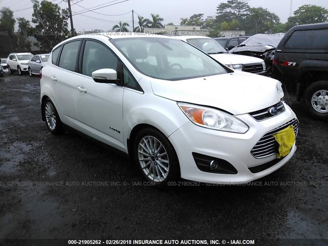 1FADP5BU2EL511652 - 2014 FORD C-MAX SEL WHITE photo 1