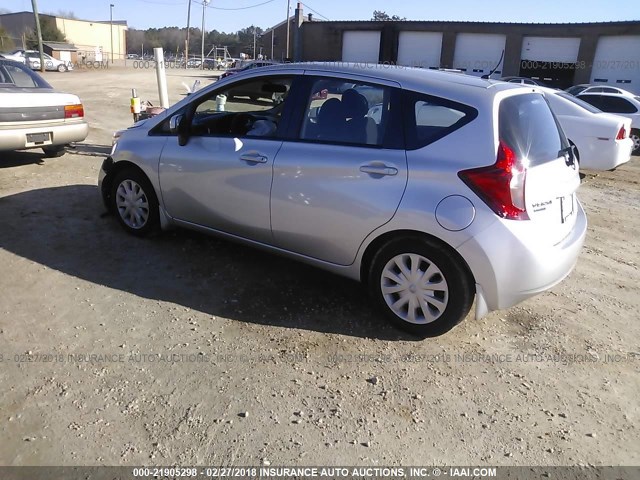 3N1CE2CP4EL414575 - 2014 NISSAN VERSA NOTE S/S PLUS/SV/SL SILVER photo 3