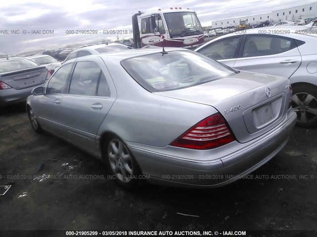 WDBNG83J16A473556 - 2006 MERCEDES-BENZ S 430 4MATIC SILVER photo 3