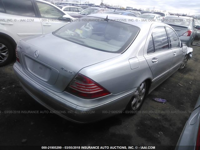WDBNG83J16A473556 - 2006 MERCEDES-BENZ S 430 4MATIC SILVER photo 4