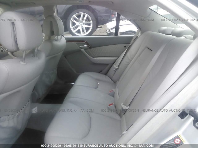 WDBNG83J16A473556 - 2006 MERCEDES-BENZ S 430 4MATIC SILVER photo 8