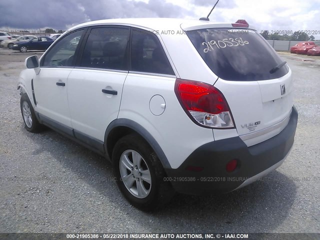 3GSCL33P19S612796 - 2009 SATURN VUE XE WHITE photo 3