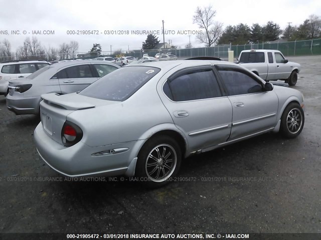 JN1CA31A8YT027673 - 2000 NISSAN MAXIMA GLE/GXE/SE SILVER photo 4