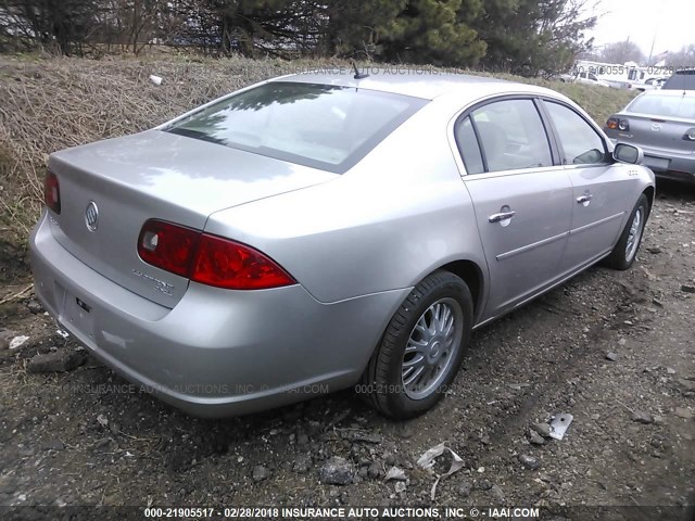 1G4HD572X6U138010 - 2006 BUICK LUCERNE CXL SILVER photo 4