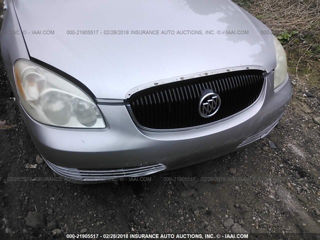 1G4HD572X6U138010 - 2006 BUICK LUCERNE CXL SILVER photo 6