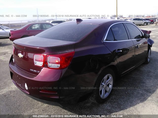 1G11C5SL0FF128527 - 2015 CHEVROLET MALIBU 1LT 栗色 照片 4