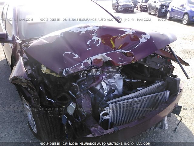 1G11C5SL0FF128527 - 2015 CHEVROLET MALIBU 1LT 栗色 照片 6