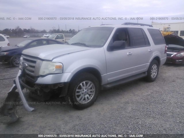 1FMJU1J5XBEF22497 - 2011 FORD EXPEDITION XLT/KING RANCH SILVER photo 2