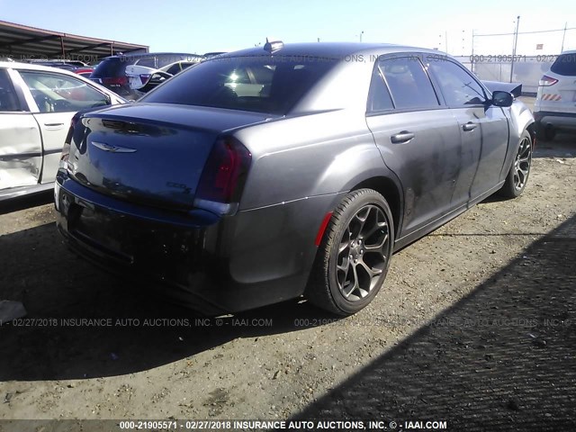 2C3CCABG6GH324942 - 2016 CHRYSLER 300 S GRAY photo 4