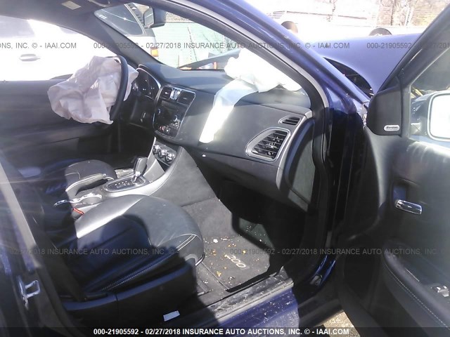 1C3CCBCG0DN569260 - 2013 CHRYSLER 200 LIMITED BLUE photo 5