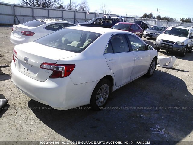 4T1BF1FK7CU528410 - 2012 TOYOTA CAMRY SE/LE/XLE თეთრი ფოტო 4