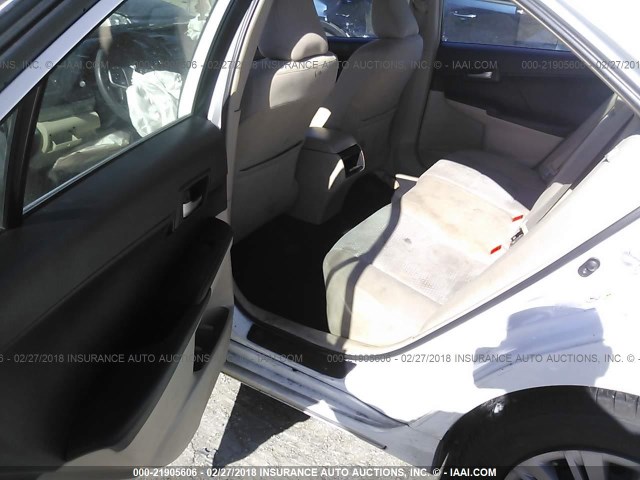 4T1BF1FK7CU528410 - 2012 TOYOTA CAMRY SE/LE/XLE თეთრი ფოტო 8
