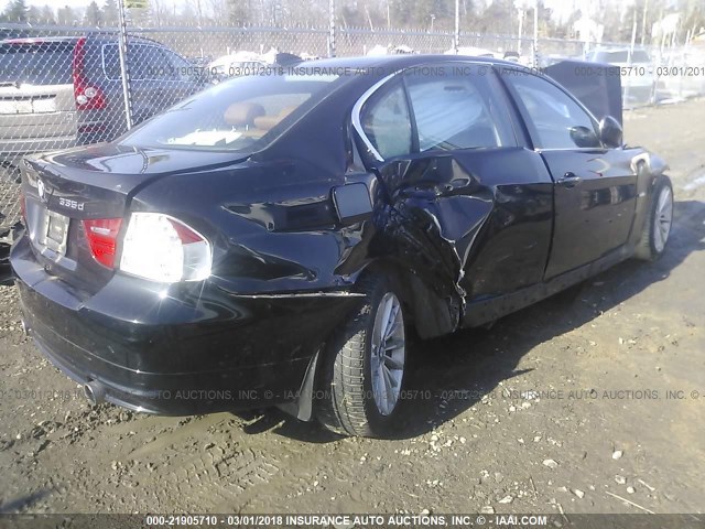 WBAPN7C58BF184357 - 2011 BMW 335 D BLACK photo 4