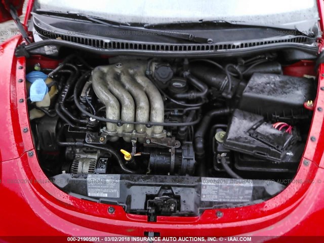 3VWBB61C0WM031010 - 1998 VOLKSWAGEN NEW BEETLE 红色 照片 10