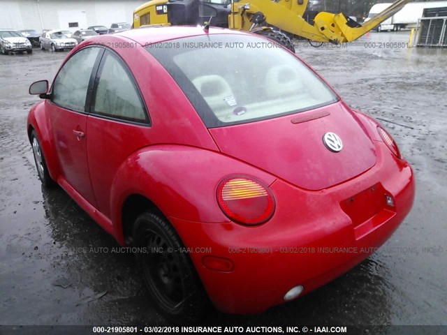 3VWBB61C0WM031010 - 1998 VOLKSWAGEN NEW BEETLE RED photo 3