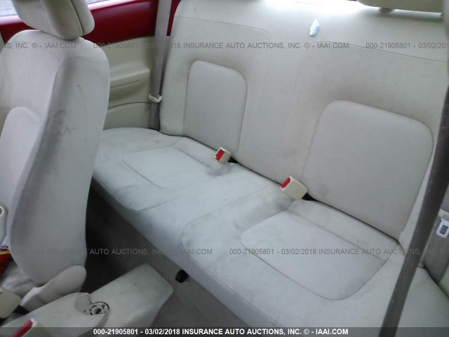 3VWBB61C0WM031010 - 1998 VOLKSWAGEN NEW BEETLE 红色 照片 8