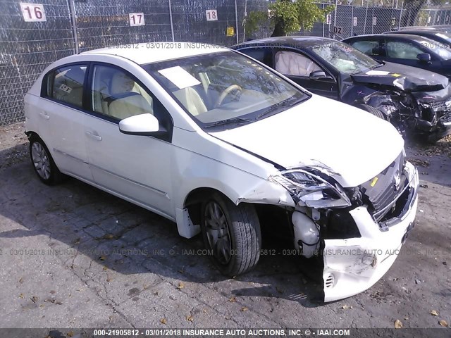 3N1AB6AP0AL676887 - 2010 NISSAN SENTRA 2.0/2.0S/SR/2.0SL WHITE photo 1