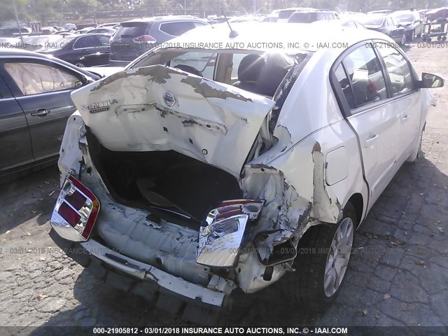 3N1AB6AP0AL676887 - 2010 NISSAN SENTRA 2.0/2.0S/SR/2.0SL WHITE photo 6