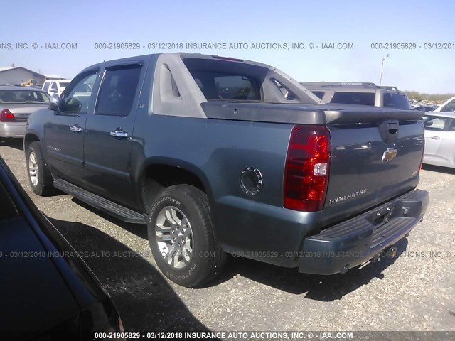 3GNEC12058G167307 - 2008 CHEVROLET AVALANCHE C1500 BLUE photo 3