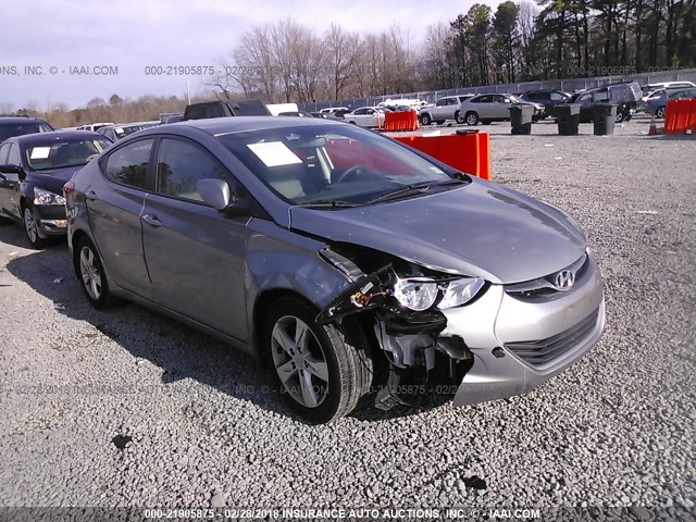 KMHDH4AE2DU933131 - 2013 HYUNDAI ELANTRA GLS/LIMITED GRAY photo 1