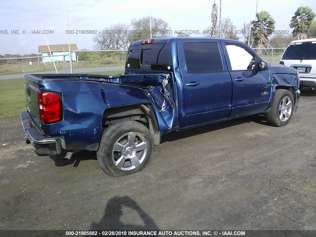 3GCPCREC6GG382909 - 2016 CHEVROLET SILVERADO C1500 LT BLUE photo 4