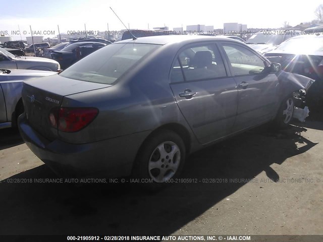 1NXBR32E25Z562437 - 2005 TOYOTA COROLLA CE/LE/S GRAY photo 4