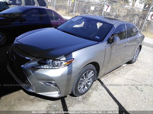 JTHBW1GG2G2109251 - 2016 LEXUS ES 300H GRAY photo 2