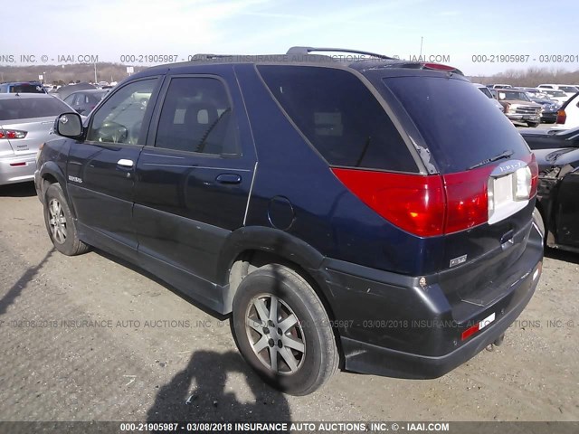 3G5DB03E12S517801 - 2002 BUICK RENDEZVOUS CX/CXL BLUE photo 3