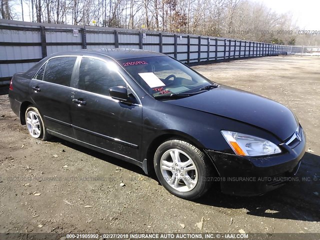 1HGCM56316A153829 - 2006 HONDA ACCORD SE BLACK photo 1