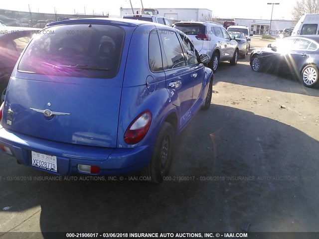 3A4FY58B46T272885 - 2006 CHRYSLER PT CRUISER TOURING BLUE photo 4