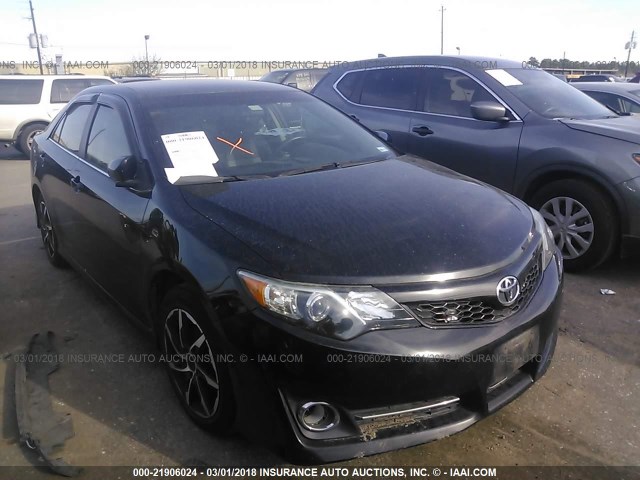 4T1BF1FK1DU267406 - 2013 TOYOTA CAMRY L/SE/LE/XLE BLACK photo 1