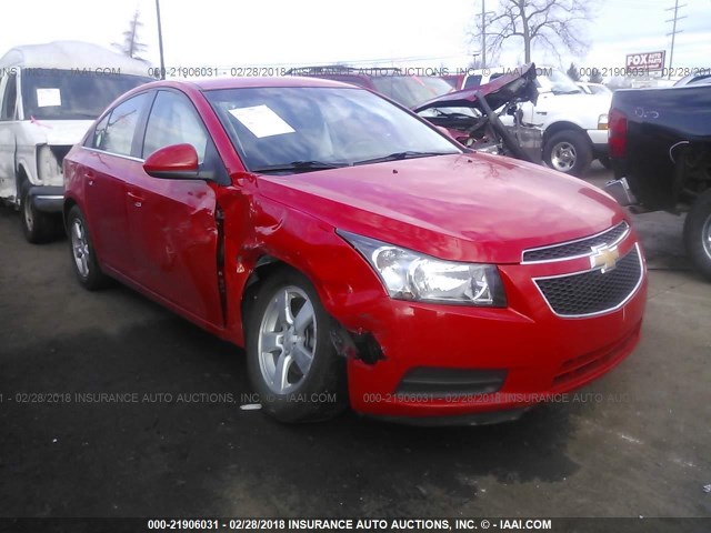 1G1PC5SBXE7479584 - 2014 CHEVROLET CRUZE LT RED photo 1