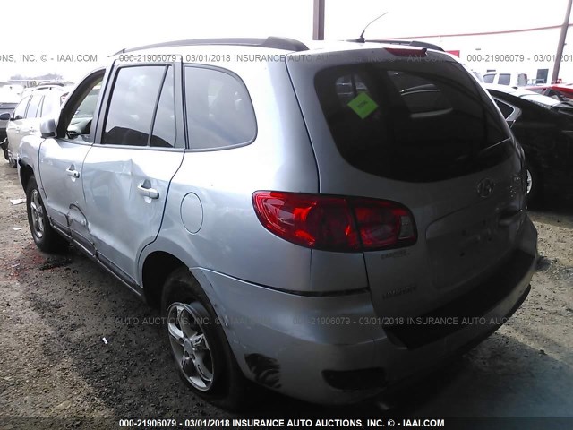 5NMSG13D18H167178 - 2008 HYUNDAI SANTA FE GLS BLUE photo 3