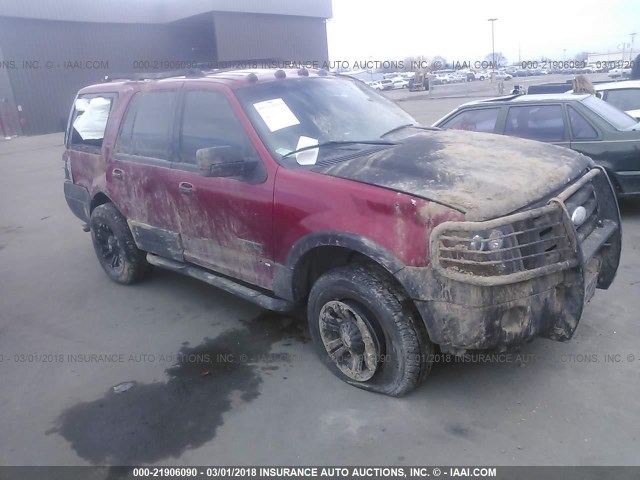 1FMFU16508LA03168 - 2008 FORD EXPEDITION XLT RED photo 1