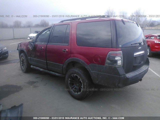1FMFU16508LA03168 - 2008 FORD EXPEDITION XLT RED photo 3