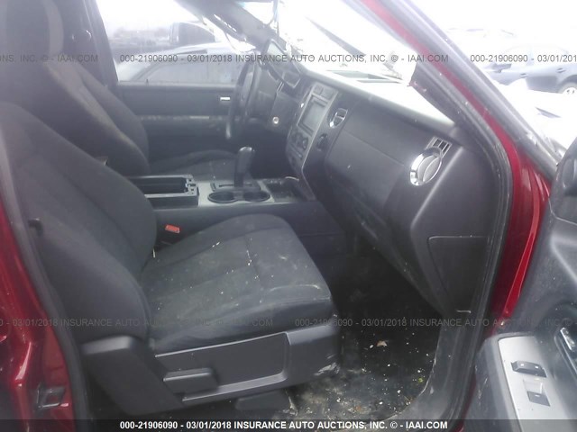 1FMFU16508LA03168 - 2008 FORD EXPEDITION XLT RED photo 5