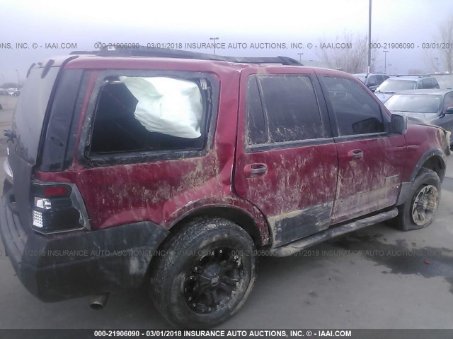 1FMFU16508LA03168 - 2008 FORD EXPEDITION XLT RED photo 6