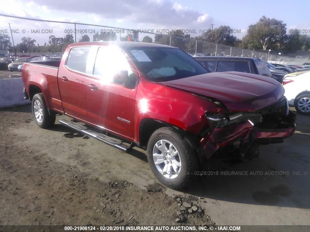 1GCGSBE34F1200681 - 2015 CHEVROLET COLORADO LT RED photo 1